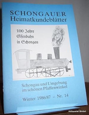 Seller image for Schongauer Heimatkundeblätter. Schongau und Umgebung im schönen Pfaffenwinkel. Herausgegeben von Josef Klöck. Nr. 14, Winter 1986/87. for sale by Antiquariat Christian Strobel (VDA/ILAB)