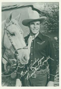 Print of Autographed Publicity Photograph of Buster Crabbe.