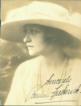 Autographed Publicity Photograph of Pauline Frederick