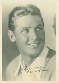 Autographed Publicity Photograph of Charlie Farrell.