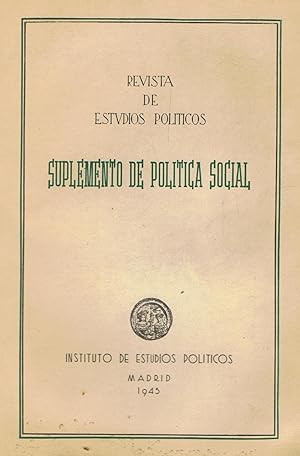 Seller image for SUPLEMENTO DE POLTICA SOCIAL. N 2 for sale by Librera Torren de Rueda