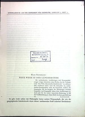 Image du vendeur pour Neue Wege in der Lnderkunde; mis en vente par books4less (Versandantiquariat Petra Gros GmbH & Co. KG)