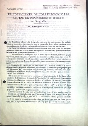 Imagen del vendedor de El coeficiente de correlacion y las rectas de regresion: su aplicacion; a la venta por books4less (Versandantiquariat Petra Gros GmbH & Co. KG)