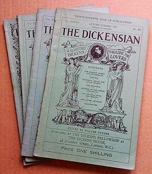 Imagen del vendedor de The Dickensian; a Quarterly Magazine Dickens Lovers, vol. XXXVII (37), 1941 (4 nos, 257-260) a la venta por Livresse
