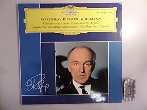 Bild des Verkufers fr Svjatoslav Richter : Schumann [Vinyl, LP, SLPM 138 077]. Klavierkonzert a-moll   Piano Concerto A minor   Introduction und Allegro Appassionato   Novellette Nr. 1   Toccata. zum Verkauf von Druckwaren Antiquariat