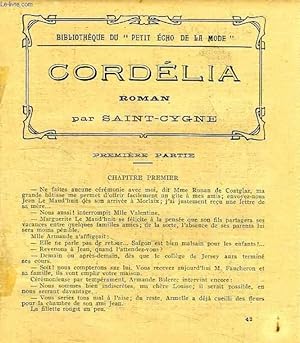 Bild des Verkufers fr CORDELIA zum Verkauf von Le-Livre