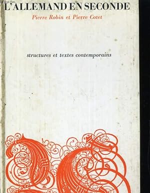 Seller image for L'ALLEMAND EN SECONDE for sale by Le-Livre