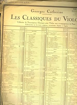 Bild des Verkufers fr LES CLASSIQUES DU VIOLON TROISIEME ETUDE zum Verkauf von Le-Livre