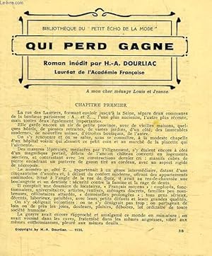 Seller image for QUI PERD GAGNE for sale by Le-Livre