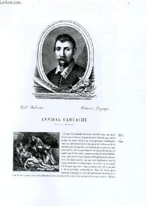 Seller image for Biographie d'Annibal Carrache (n en 1560, mort en 1609) ; Ecole Italienne ; Histoire, Paysage ; Extrait du Tome 4 de l'Histoire des peintres de toutes les coles. for sale by Le-Livre