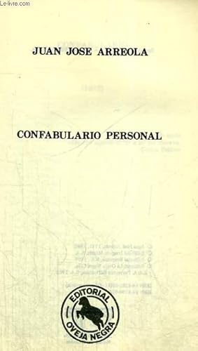 Seller image for CONFABULARIO PERSONAL for sale by Le-Livre