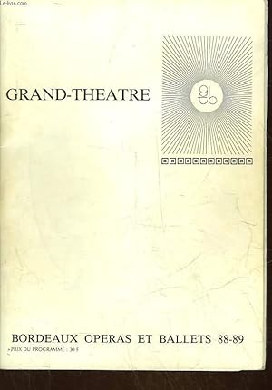 Image du vendeur pour 1 PROGRAMME GRAND-THEATRE - FALSTAFF, LA FILLE MAL GARDEE, L'OCCASSION FAIT LE LARRON, GROUPE DE RECHERCHES CHOREGRAPHIQUES DE L'OPERA DE PARIS, LES CHEFS D'ORCHESTRE, LE CREPUSCULE DES DIEUX, HILDEGARD BEHRENS, LA BELLE AU BOIS DORMANT, . mis en vente par Le-Livre