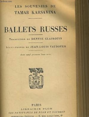 Imagen del vendedor de BALLETS RUSSES a la venta por Le-Livre