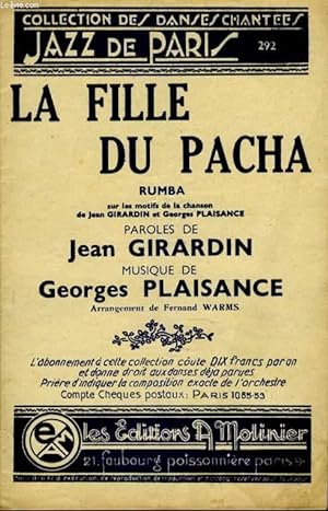 Seller image for LA FILLE DU PACHA for sale by Le-Livre