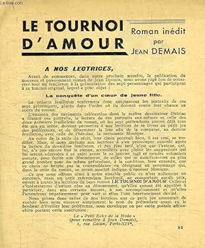 Seller image for LE TOURNOI D'AMOUR for sale by Le-Livre