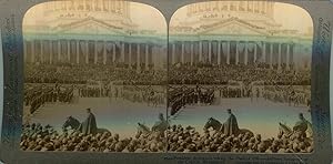 Stereo View Of President Roosevelt Taking The Oath Of Office - Brilliant Inaugural At The Capitol...