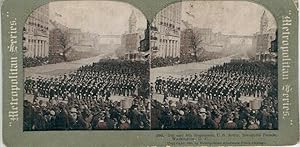 Stereo View Of 5th And 8th Regiments, U. S. Army, Inaugural Parade, Washington D.C.