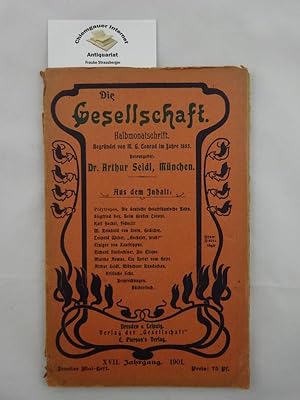 Beichte einer Selbstmörderin. In: "Die Gesellschaft" - Halbmonatschrift. XVII. Jahrgang 1910. ZWE...