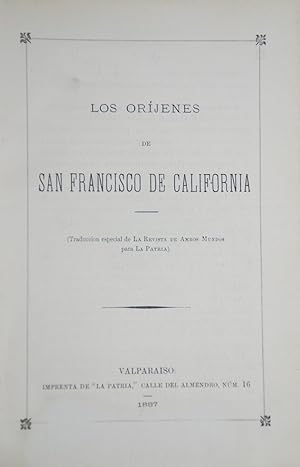 Los Oríjenes de San Francisco de California.
