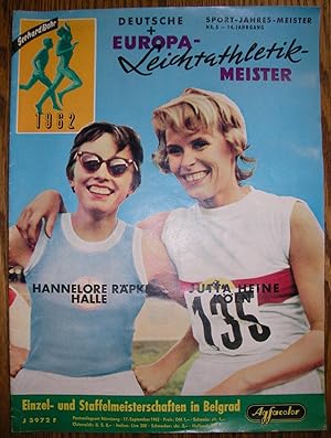 Sport-Jahres-Meister, Deutsche + Europa-Leichtathletik-Meister 1962.