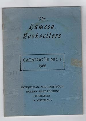 The Lamesa Booksellers Catalogue Number 2, 1968