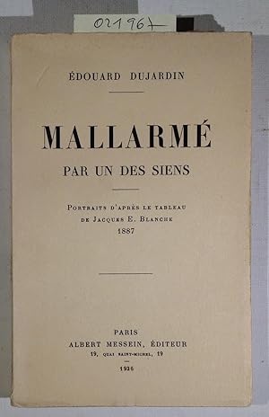 Bild des Verkufers fr Mallarme par un des siens - Portraits d'apres le tableau de Jacques E. Blanche zum Verkauf von Antiquariat Trger