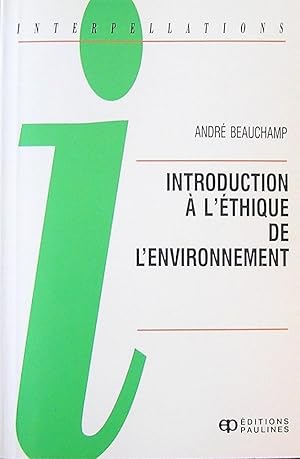 Seller image for Introduction  l'thique de l'environnement for sale by Librairie La fort des Livres