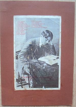 FLORENCIO SÁNCHEZ. Folleto homenaje de la librería moderna con un retrato del autor. Dedicatoria ...