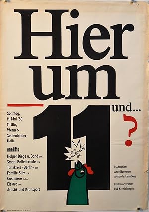 Hier um 11 und.? Moderation: Antje Hagemann, Alexander Lehmberg. Sonntag, 11.Mai '80.