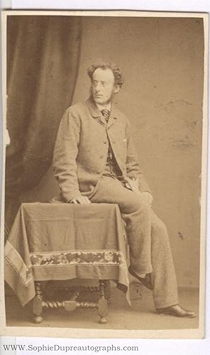 Unsigned carte de visite photo by John & Charles Watkins (Sir John Everett, 1829-1896, Pre-Raphae...