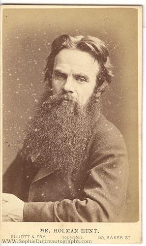 Unsigned carte de visite photo by Elliott and Fry (William Holman, 1827-1910, Pre-Raphaelite Pain...