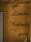 Die großen Galerien London Kalender 1972