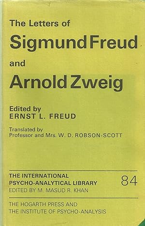 Imagen del vendedor de THE LETTERS OF SIGMUND FREUD AND ARNOLD ZWEIG a la venta por Dan Wyman Books, LLC