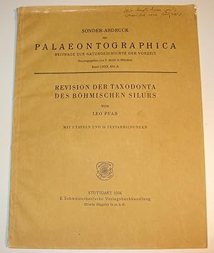 Bild des Verkufers fr Revision der Taxodonta des Bhmischen Silurs. Mit 3 Tafeln und 14 Textabbildungen. zum Verkauf von HamlehBuch