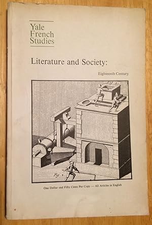 Yale French Studies. Number 40, Literature and Society: Eighteenth Century