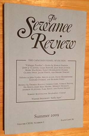 Imagen del vendedor de The Sewanee Review Volume CXVII, Number 3, Summer 2009 a la venta por Lucky Panther Books