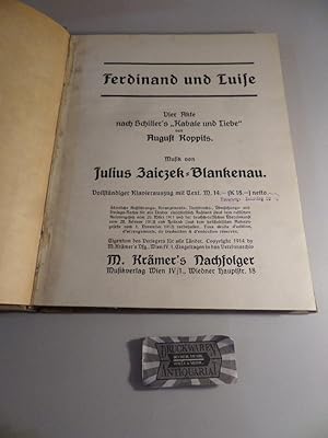 Julius Zaiczek-Blankenau : Ferdinand und Luise - Vier Akte nach Schiller's "Kabale und Liebe" - V...