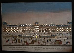 [Optica print, illumination] Le Palais des Tuileries du côté de la Cour.