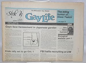 Imagen del vendedor de Chicago GayLife: the international gay newsleader; vol. 8, #16, Friday, October 1, 1982 a la venta por Bolerium Books Inc.