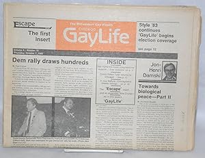 Imagen del vendedor de Chicago GayLife: the international gay newsleader; vol. 8, #17, [incorrectly marked 16 again] Thursday, October 7, 1982 a la venta por Bolerium Books Inc.