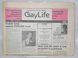 Imagen del vendedor de Chicago GayLife: the international gay newsleader; vol. 8, #19, Thursday, October 21, 1982 a la venta por Bolerium Books Inc.