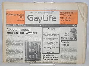 Imagen del vendedor de Chicago GayLife: the international gay newsleader; vol. 8, #20, Thursday, October 28, 1982 a la venta por Bolerium Books Inc.