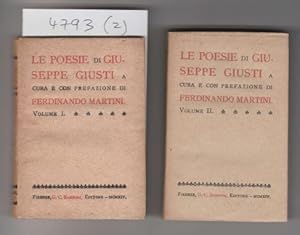 Le Poesie di Giuseppe Giusti. 2 Volumes