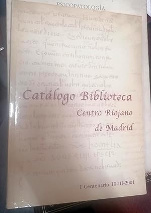 CATÁLOGO BIBLIOTECA CENTRO RIOJANO DE MADRID