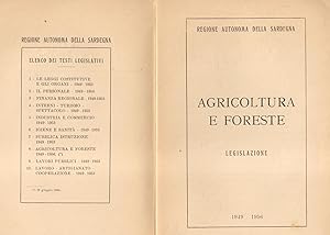 Bild des Verkufers fr AGRICOLTURA E FORESTE. Legislazione. zum Verkauf von studio bibliografico pera s.a.s.