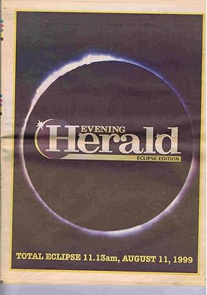 Bild des Verkufers fr Evening Herald Eclipse Edition August 11, 1999 zum Verkauf von Lazy Letters Books
