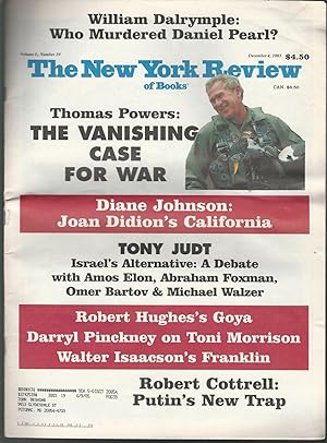 Image du vendeur pour The New York Review of Books: Volume LI, No. 19: December 4, 2003 mis en vente par Dorley House Books, Inc.