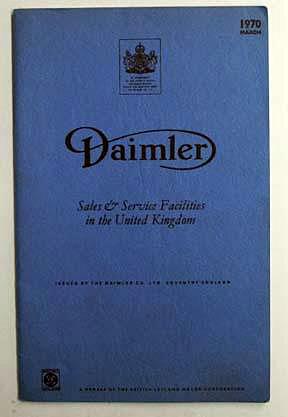 Seller image for Daimler sales and service facilities in the United Kingdom. for sale by Lost and Found Books