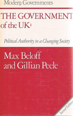 Image du vendeur pour The Government Of The Uk: Political Authority In A Changing Society mis en vente par Marlowes Books and Music