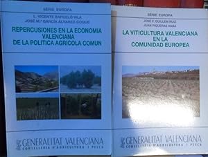 Seller image for REPERCUSIONES EN LA ECONOMA VALENCIA DE LA POLTICA AGRCOLA COMN + LA VITICULTURA VALENCIANA EN LA COMUNIDAD EUROPEA (2 libros) for sale by Libros Dickens